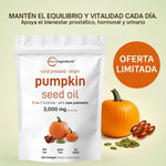 Aceite de Semilla de Calabaza + Saw Palmetto | Apoyo natural para tu bienestar prostático y hormonal