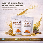 Aceite de Semilla de Calabaza + Saw Palmetto | Apoyo natural para tu bienestar prostático y hormonal
