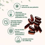 Aceite de Semilla de Calabaza + Saw Palmetto | Apoyo natural para tu bienestar prostático y hormonal