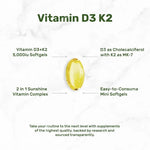 VITAMINA D3 K2 DEAL 5,000 IU 250 CAPSULAS + ENVIO GRATIS